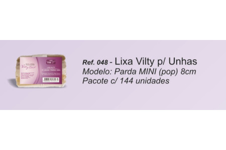 Beleza e Saúde: Vilty Care: Lixa Vilty para Unhas Mini