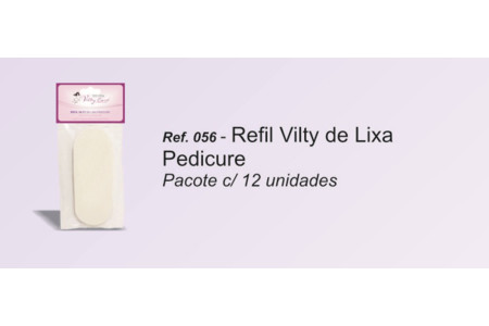 Beleza e Saúde: Vilty Care: Refil Vilty de Lixa Pedicure - Pacote com 12 unidades