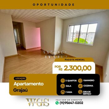 Aluguel de Apartamento 3 Quartos no Grajaú – Próximo à Estação CPTM