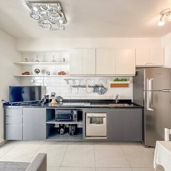 Apartamento à venda mobiliado com 31 mts², 01 dorm, 01 vg - Condomínio Now Alto da Boa Vista - Santo Amaro