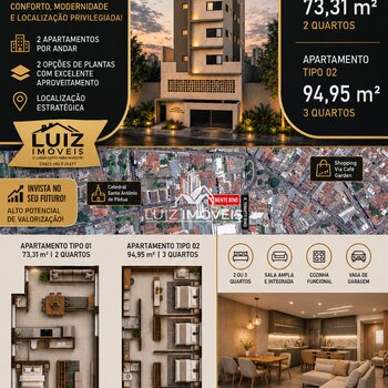 Vendo Apartamentos Planta Centro Patos de Minas MG